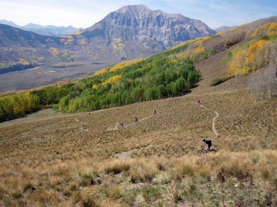 Flowing Single Track in Crested Butte, CO. 
