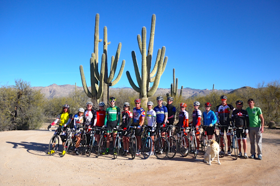 Our group at The Cycling House