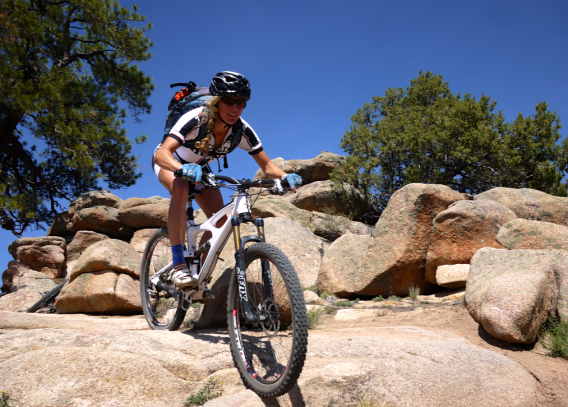 Heidi Rentz in Gunnison, CO with The Cycling House
