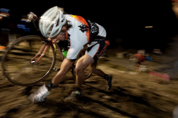 Owen Gue Cyclocross in Voler Cycling Kit. Owen Gue Racing at Rolling Thunder in Missoula, MT