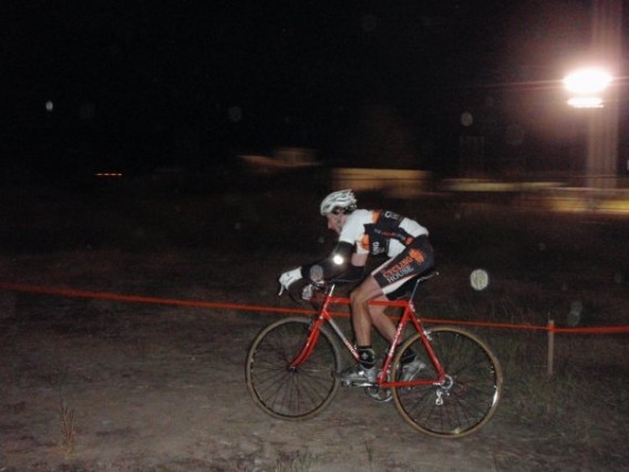 Owen Gue trying to keep Red Danger from going too fast.